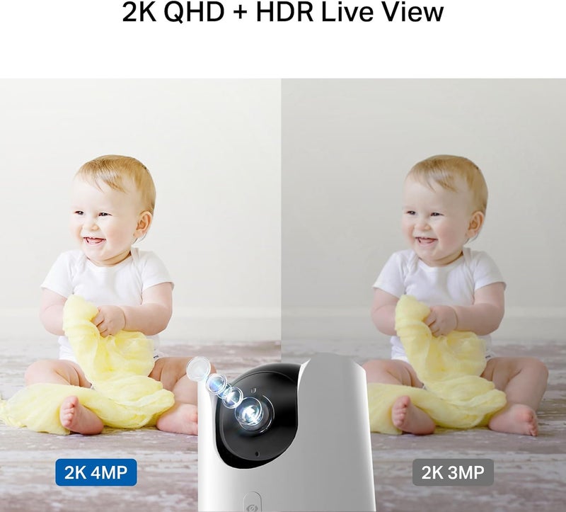 tapo TP-Link 2K QHD Pan/Tilt Wi-Fi Camera | Apple HomeKit | Physical Privacy Mode | Color Night Vision | Motion Tracking | 2-Way Audio | Local/Cloud Storage | Works w/Alexa&Google Home | ( C225) - Image 3